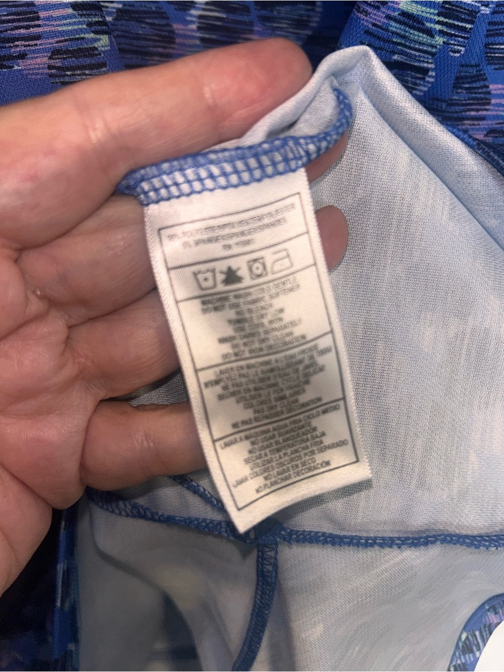 Bermuda Sands Blue Patterned Zip-Front Mini Dress - Picture 6 of 7